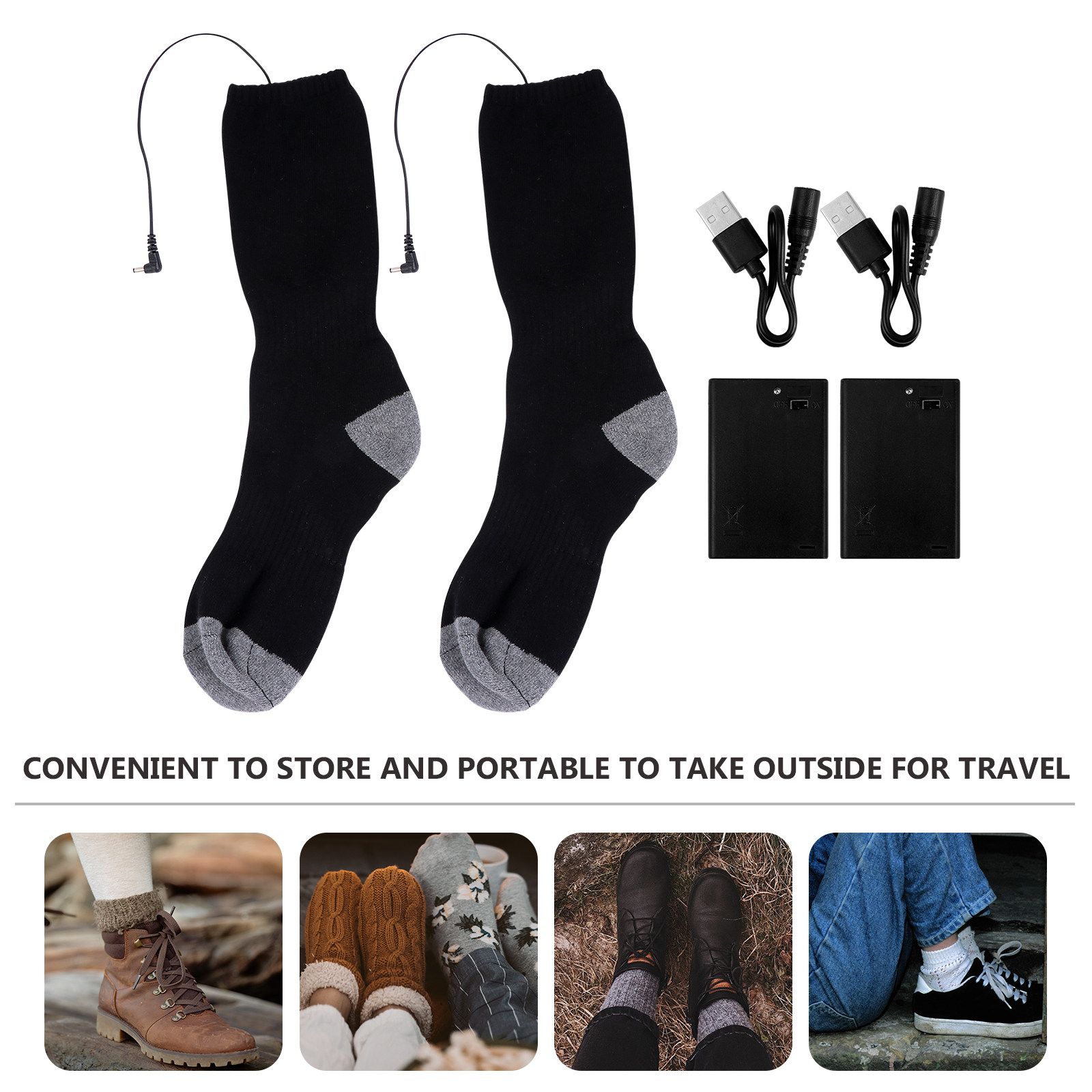 1 paire de chaussettes chauffa - Thermal Sock Winter avis et prix