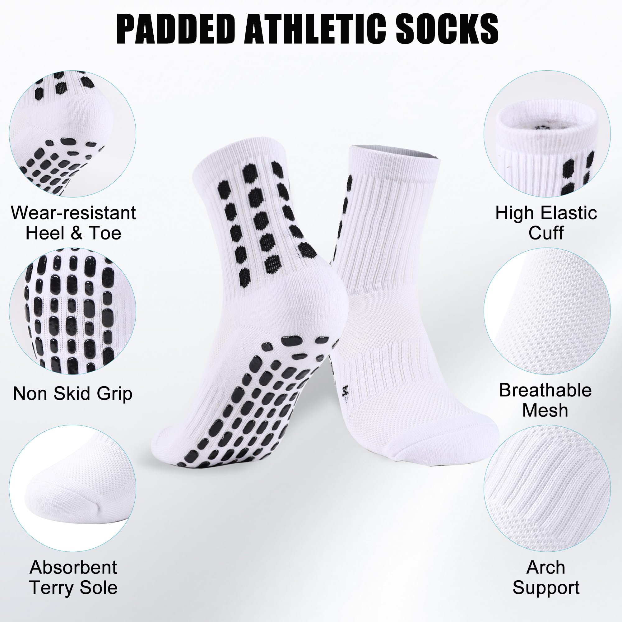 4/8 paires de chaussettes de F - Athletic Sock Cushion avis et prix